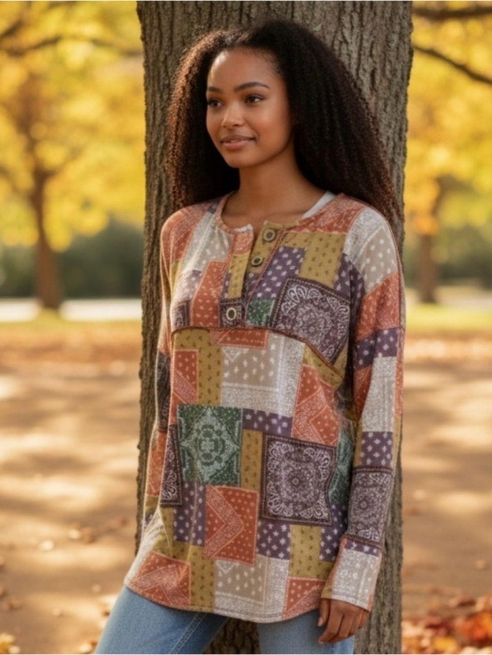 Haptics by Holly Harper Boho Top NWOT